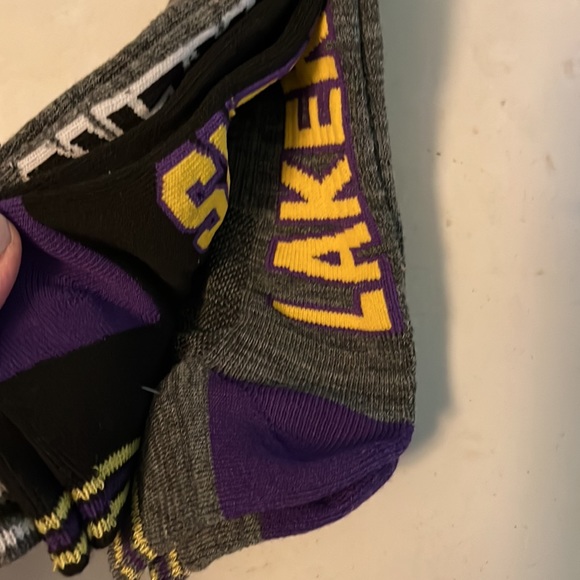 Lakers Mens low cut Mens Socks New - Picture 5 of 5